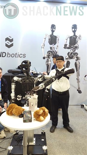 Human Controlled Robots At CES #robot #robotics #tech
