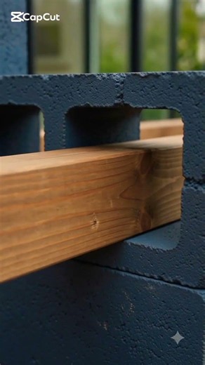 DIY Cinder Block Bench – Sleek & Simple! 🛠️DIYProject #OutdoorDIY #PatioGlowUp #CinderBlockBench