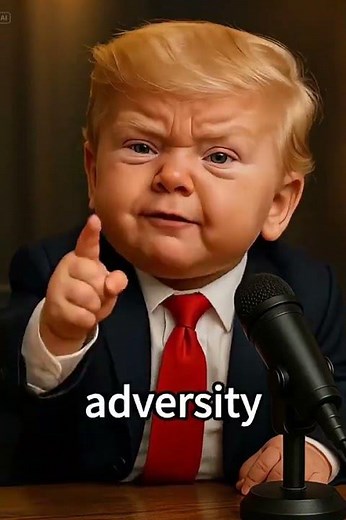 Baby Trump Drops the Most HILARIOUS Motivational Speech Ever! 🇺🇸🔥 | Tiny Leader, BIG Words! #funny