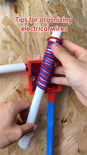 Tips for organizing electrical wires #electrical #wireworks #craftman #diy #wire
