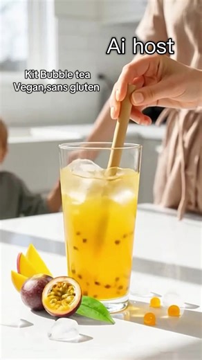 Bubble tea sans gluten#aihost#aigenerated