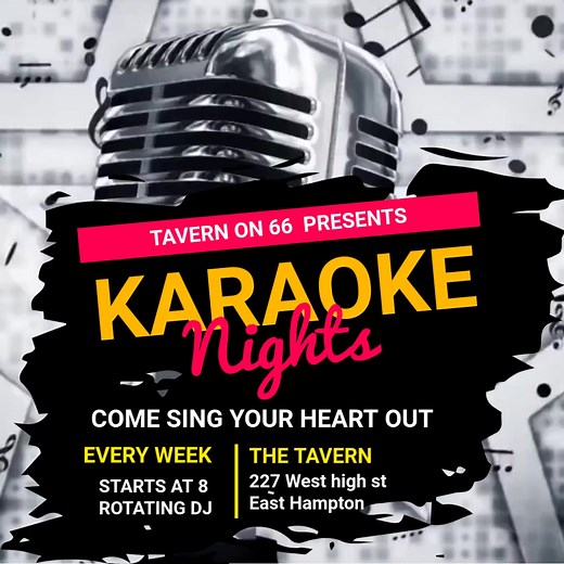Wednesday and Saturday Karaoke at Tavern 66. | FM Productions LLC