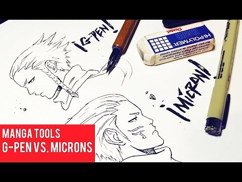 Difference Inking with G-Pens Vs. Microns