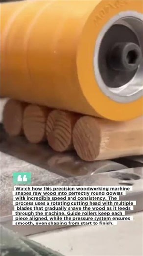 This Wood Doweling Machine Is Insanely Satisfying to Watch!