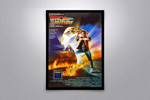 Back to the Future Signed Poster with COA