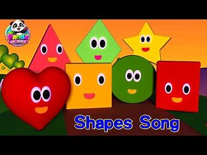 Shapes Song for Kids | Learn Shapes in English | Circle, Square, Triangle & More | 3D Nursery Rhymes