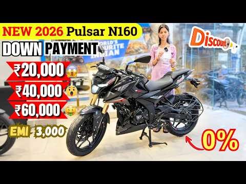 2026 Pulsar N160 Split and Single Seat New Price | 3 Best Down Payment | Emi kitna ? n160