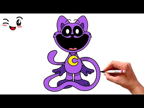 How To DRAW CATNAP step by step - Poppy Playtime - Drawing Tutorial