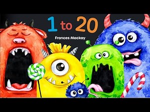 Monster counting book learning & educational videos preschool kindergarten fun love read aloud