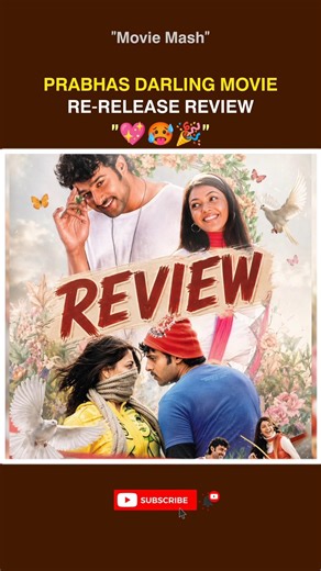 Prabhas అన్నా Darling movie review re-release review#prabhas#darlingmovie#rerelease#viral#shorts