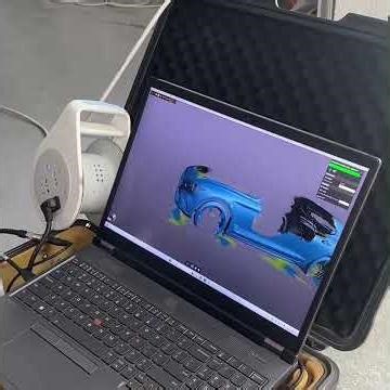 3D laser scanning of the car body for more precise design.