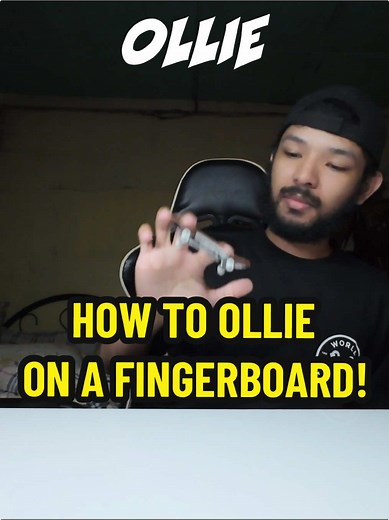 Mastering the Ollie Trick on a Fingerboard