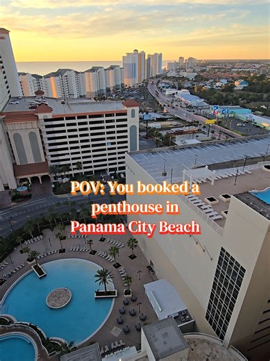Penthouse views in Panama City Beach 😎🌊 Stay at Laketown Wharf Resort and enjoy incredible views, multiple resort pools, and easy beach access. Perfect for a PCB getaway with space, views, and resort vibes. Check the latest Panama City Beach travel deals before they disappear 👇 Click on the tagged location, book, save, and ENJOY! #tiktokgofamilystays #PCB #PanamaCityBeach #springbreak2026 #summer2026