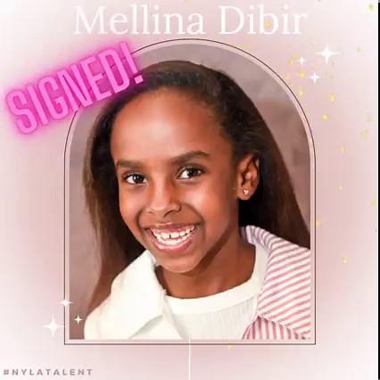 We are celebrating NYLA Talent client, Mellina Dibir today for signing with Crawford Management! CONGRATS!! @courtny_la @shelby_lynnel @ipop_la | NYLA Talent