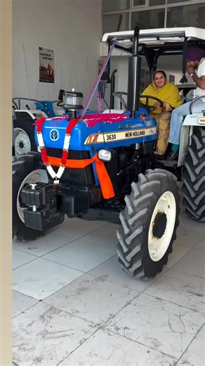 new Holland special edition four wheel tractor delivery engine power 55 pto good performance #kisan