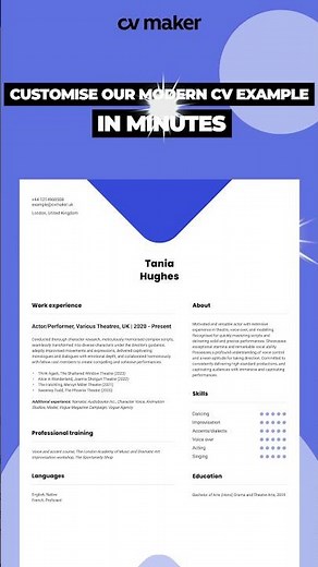 Create a Modern CV That Stands Out