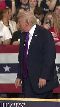President Donald Trump does iconic dance to 'YMCA' after speaking in Kentucky