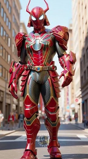 Spiderman vs Hulk but Giant Samurai #spiderman #hulk #superhero #marvel #samurai