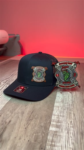 Custom Design, Embroidered Patches, and Leather Patch Hats for Southport Fire Department’s (NC) B-Shift! 🚒🔥 | Jobtown Graphics