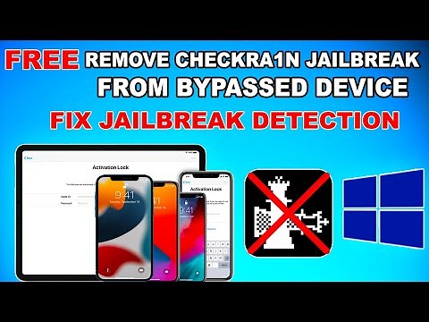 Remove Checkra1n Jailbreak Windows From iCloud Bypassed Device | Fix Jailbreak Detection Bypass 2022