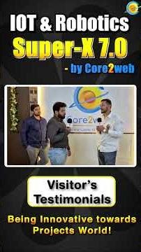 IoT and Robotics Project Exhibition at Core2web