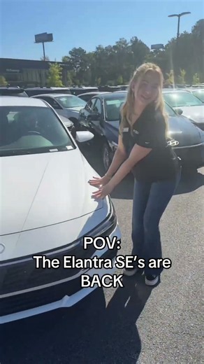 The Elantra SE's Are Back!