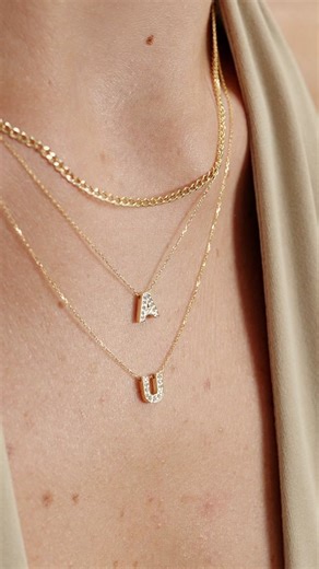 We put diamonds inside. What’s your initial? ✨🫶🏻 #gelindiamond #personalizedjewelry