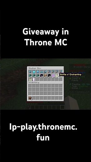 New Public Minecraft server 24/7 Thronemc giveaway ip play. thronemc. fun port 19132