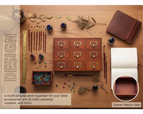 Vintage Wooden Apothecary Cabinet, 9 Drawer Card Catalog Organizer - Etsy