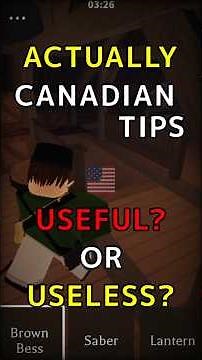 Tips for Canadians in McCrae's House | Lexington & Concord #roblox