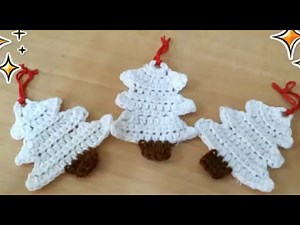 Very easy crochet Christmas tree ornament| video tutorial|TheCrochetworld