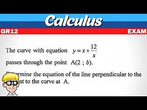 Calculus Exam Question Gr 12