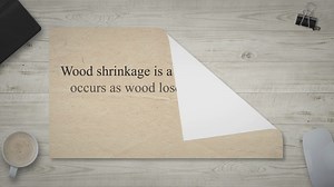 Wood Shrinkage Calculator