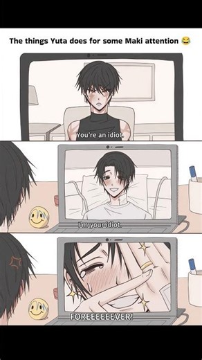 The things Yuta does for some Maki attention 😂 #jjk #anime #memes