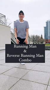 ⚠️Save and Learn⚠️ Tutorial -Running Man and Reverse Running Man combo This is such a fun way to incorporate both Running Man and Reverse Running Man shuffle steps. All you need to do is to include a step touch in between these steps. By doing this it gives you a pause which enables you to start the next step. So the steps goes in this order: 1. Running Man - 3 steps 2. Step touch - 1 Time 3. Reverse Running Man- 4 steps Always remember to try this at slow pace. Once the steps gets in your muscl