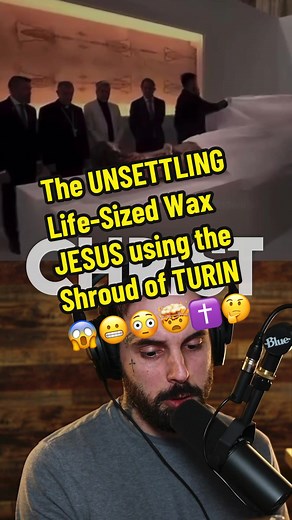 They made a waxed LIFE-SIZED Jesus Christ ✝️🤔 Using the shround of Turin 😳😱 #reaction #bible #christianitytiktok #jesuslovesyou #mindblown