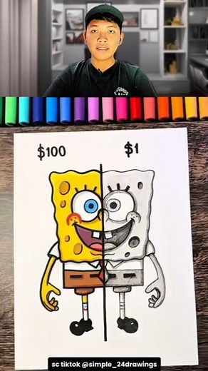 Professional Artist Successfully Paints Using Matchsticks? #shorts