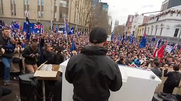 Protesters clash on Melbourne streets