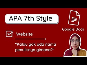 APA 7th Edition Format (website without individual author)