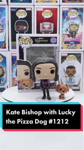 Presenting Kate Bishop with Lucky the Pizza Dog #1212 from Marvel Studios: Hawkeye We rated the Kate Bishop with Lucky the Pizza Dog Pop! from a 3.69💥. This Pop! is a fun addition the collection. Any time you add a dog like Lucky to the mix as an additional figure there will be some extra points added. Overall the Pop! is low key and fairly generic. The detail on the bow is nice. Standing - 3.75💥 Design - 3.75💥 Detail - 3.50💥 Pose - 3.75💥 Overall - 3.69💥 With every Pop! we post we are rati