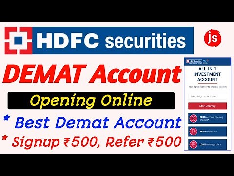 HDFC Securities Demat Account Opening Online | How To Open Demat Account in Hdfc Securities | hdfc