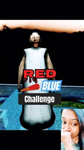 Granny Red❤️ Or Blue💙 Challenge 🔥#granny #horrorgame #shorts