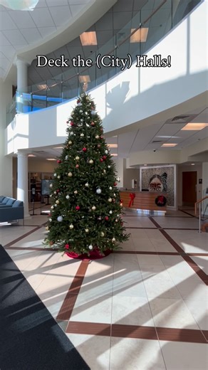 ‘Tis the season … where walking through Harrisonburg City Hall has us wanting to sing Deck the (City) Halls! | Harrisonburg, VA - Government