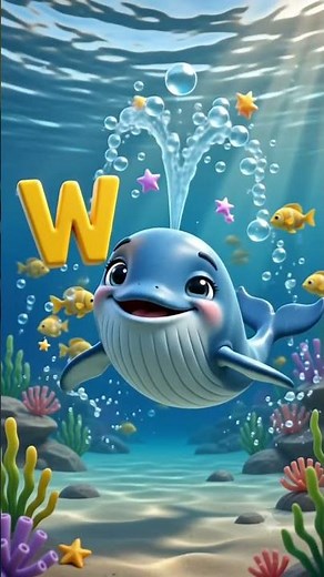 Can You Say W? 🐋 | W for Whale | Learn ABC | Tiny Tickle Tunes #shorts #trending #cocomelon
