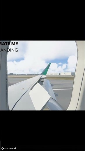 Airbus A320 Passenger View Landing at JFK | Window Seat View | Flight Simulator