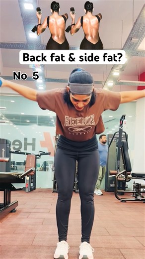 Lose Back & Side Fat at Home 🔥 (Beginner) #backfat #sidefat #homeworkout #fatloss #shorts