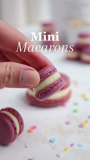 What mini dessert should I make next??#mini #desserts #macarons | how to make macarons