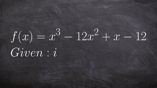 Given a complex zero, use synthetic division to find all of the zeros for a polynomial