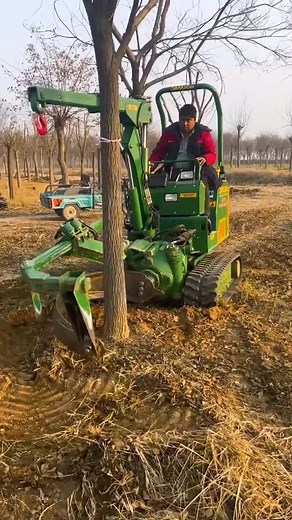 Wood Chipper Operation in Rustic Setting