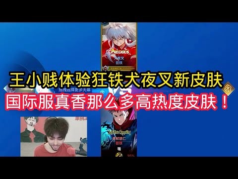 王小贱：王小贱体验狂铁新皮肤犬液叉！国际服玩家真香，高热度皮肤全上架在国际服！【王者荣耀】